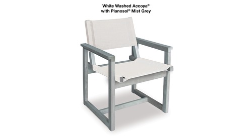 E2 Outdoor Chair - Accoya White